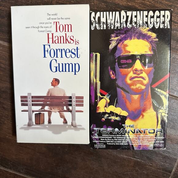 Terminator & Forest Gump VHS tapes - Picture 1 of 4